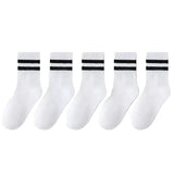 Cotton Sport Socks – 5 Pairs (Ages 3–13) (5 colours available)