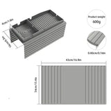 Silicone Sofa Armrest Cup Holder & Storage Pockets