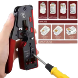 Crimping & Stripping Tool with 8P/6P Ethernet Connectors (different colours available)