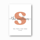 Family Script Personalised Print