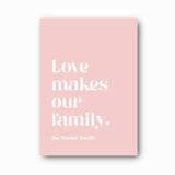 Love Makes Our Family Personalised Print