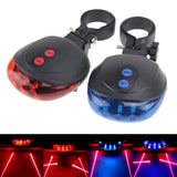 High-Visibility Bicycle LED Tail Light with Dual Laser and Waterproof Design for Enhanced Safety