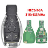 Smart Remote Key Card 315/433MHz for Mercedes-Benz A, B, C, E & S-Class Models