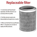 Desktop Negative Ion Air Purifier – Portable HEPA Air Cleaner & Odor Remover