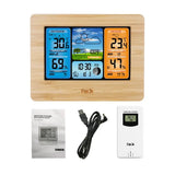 Digital Indoor-Outdoor Weather Station with Clock & Wireless Sensor (2 colours available)