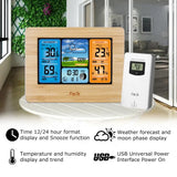 Digital Indoor-Outdoor Weather Station with Clock & Wireless Sensor (2 colours available)