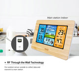 Digital Indoor-Outdoor Weather Station with Clock & Wireless Sensor (2 colours available)