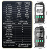Digital Multimeter 600V AC/DC True RMS Auto-Range Tester (2 models available)