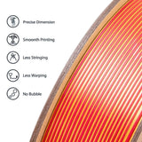 Dual/Tri-Colour Silk PLA 3D Printer Filament 1.75mm (250g)
