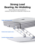 Laptop Stand Zinc Alloy for Gaming Laptop with Dual Support Arms Portable Folding with Honeycomb Design for ASUS HP Acer