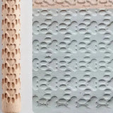 Embossed Wooden Rolling Pin for Clay & Pottery (different types available)