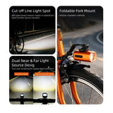 1300-Lumen Aluminum Waterproof Bicycle Headlight