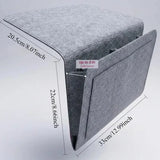 Felt Bedside Hanging Storage Pocket for Remotes, Phones & Books