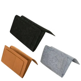 Felt Bedside Hanging Storage Pocket for Remotes, Phones & Books