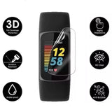 Hydrogel Screen Protectors for Fitbit Charge 6 (Pack of 5)