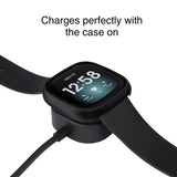 Protective Case for Fitbit Versa 4 (Black)