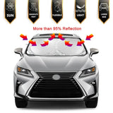 Folding Car Windshield Sunshade Anti-UV Visor (2 sizes available)