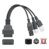 3-in-1 OBD2 Scanner & Battery Tester for Yamaha & Honda Vehicles