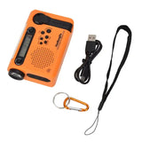 Full Band AM/FM/SW1/SW2 Radio, Torch, Solar Panel & Hand Crank - Power Bank