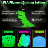 Glow-in-the-Dark PLA 3D Printer Filament 1.75mm (200g) (various colours available)