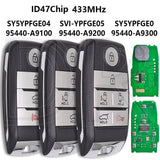 433MHz ID47 Proximity Remote Key for Kia Carnival & Sedona (2016–2021)