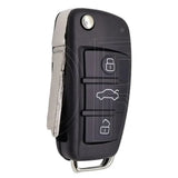 Audi-Style Universal Flip Remote Car Key for Audi, Volkswagen, Skoda & SEAT