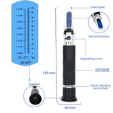 Handheld Refractometer Sea Salt Salinity Meter 0–10% (available with or without box)