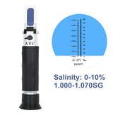 Handheld Refractometer Sea Salt Salinity Meter 0–10% (available with or without box)
