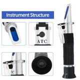 Handheld Refractometer Sea Salt Salinity Meter 0–10% (available with or without box)