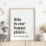 This Is Our Happy Place Personalised Print