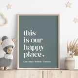 This Is Our Happy Place Personalised Print