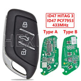 433MHz ID47 Proximity Smart Remote Key for MG ZS EV, HS, MG4, MG5 & MG6