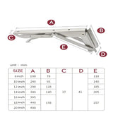 Heavy Duty Folding Shelf Brackets for RV / Caravan Tables (2PCS)