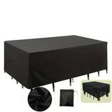 Heavy-Duty Waterproof Patio Furniture Cover – Square Design (Black)