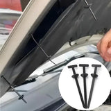 Heavy-Duty Nylon Self-Locking Zip Ties with Buckle & Pin Button