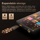 MP3 Player with Bluetooth, WiFi & Expandable Memory