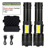 High Power Rechargeable LED Flashlight