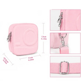 Instax Mini 12/11/9/8 EVA Hard Protective Camera Case with Shoulder Strap