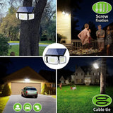 6000mAh Solar Flood Light with Dual Motion Sensors