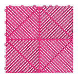 Interlocking Plastic Garage Flooring Tiles (Pack of 25 Tiles)