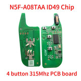 Flip Remote Car Key 315/902MHz ID49 Chip for Ford Escort, Transit, Explorer & Fusion (2013–2021)