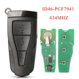 3-Button Smart Remote Car Key 434MHz ID46 PCF7941 for MG6, MG550 & Roewe 550/E550