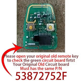 2-Button Replacement Remote Key 433MHz for Land Rover, MG & Nissan (FCC: YWX101200)