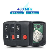 433MHz Replacement Remote Car Key 3/4 Button for Ford BA & BF Falcon Sedan and Wagon