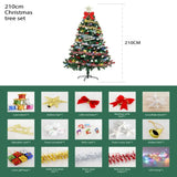 Large Christmas Tree (1.5/1.8/2.1M) with 4M 30-LED Colourful Lights