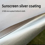 Large Portable Sunshade Tarp with Poles (2 sizes available)