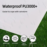 Large Portable Sunshade Tarp with Poles (2 sizes available)
