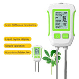 LCD 3/5-in-1 Handheld Soil Tester for pH, Moisture & Light (different colours & sets available)