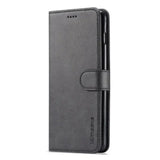 Leather Wallet Flip Case for Samsung Galaxy Series (Black)
