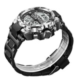 LIGE Men's Digital Sports Watch – LED Display, Quartz Movement, Stopwatch (4 designs available)